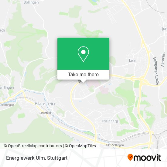 Energiewerk Ulm map
