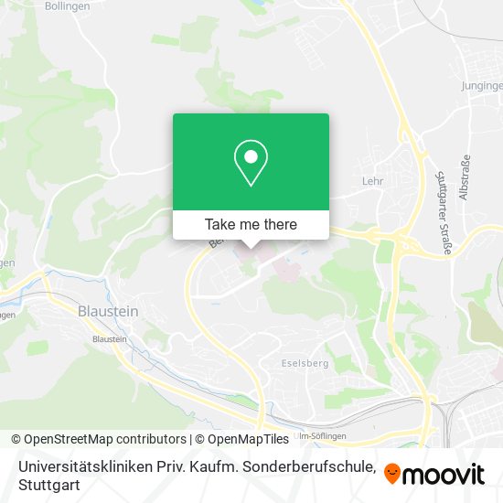 Universitätskliniken Priv. Kaufm. Sonderberufschule map