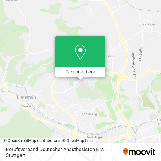 Berufsverband Deutscher Anästhesisten E V map