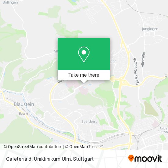 Карта Cafeteria d. Uniklinikum Ulm
