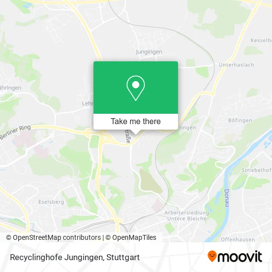 Карта Recyclinghofe Jungingen