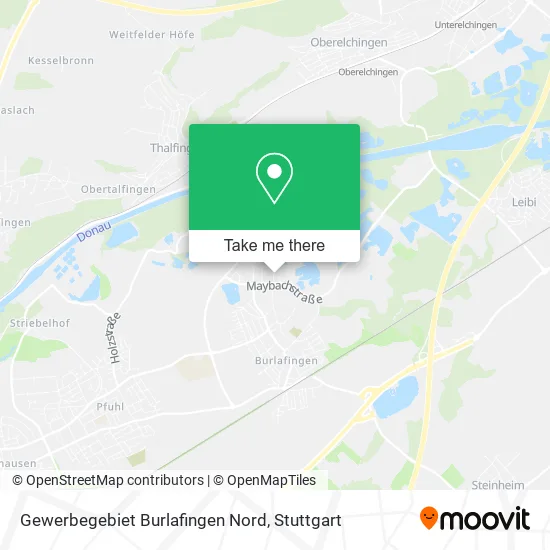 Карта Gewerbegebiet Burlafingen Nord