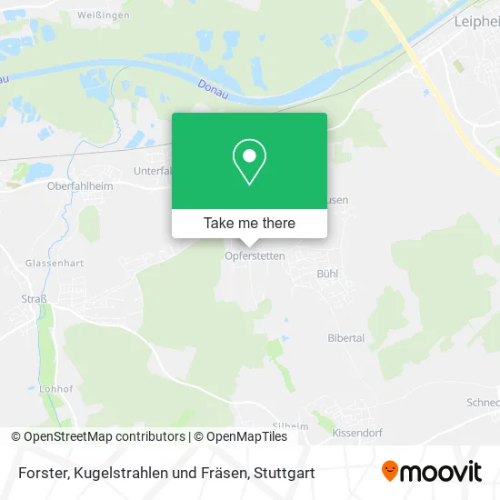 Карта Forster, Kugelstrahlen und Fräsen