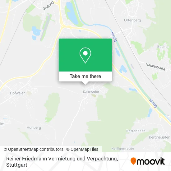 Карта Reiner Friedmann Vermietung und Verpachtung