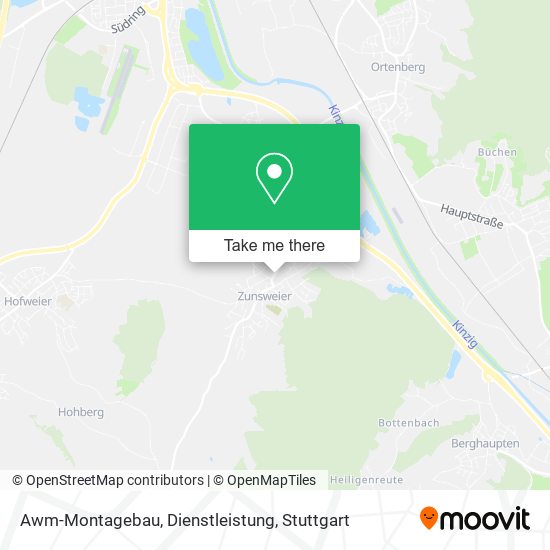 Карта Awm-Montagebau, Dienstleistung