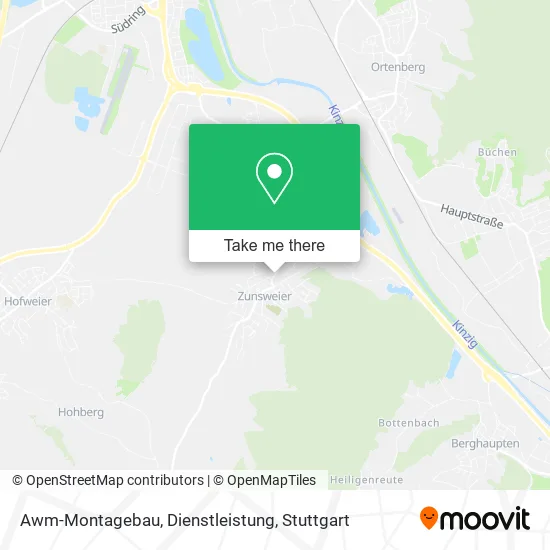 Карта Awm-Montagebau, Dienstleistung