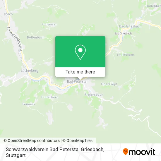 Карта Schwarzwaldverein Bad Peterstal Griesbach