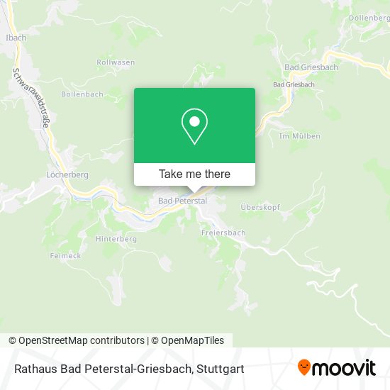 Rathaus Bad Peterstal-Griesbach map