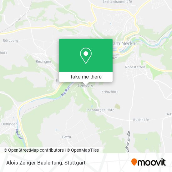 Alois Zenger Bauleitung map