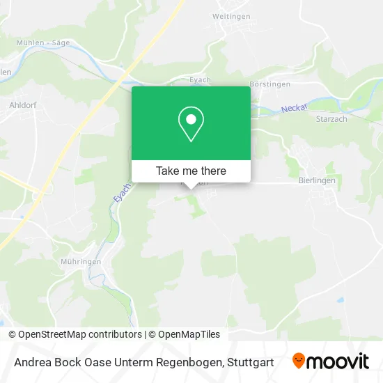 Карта Andrea Bock Oase Unterm Regenbogen