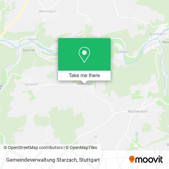 Gemeindeverwaltung Starzach map