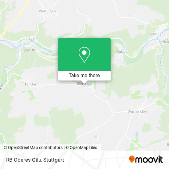 Карта RB Oberes Gäu