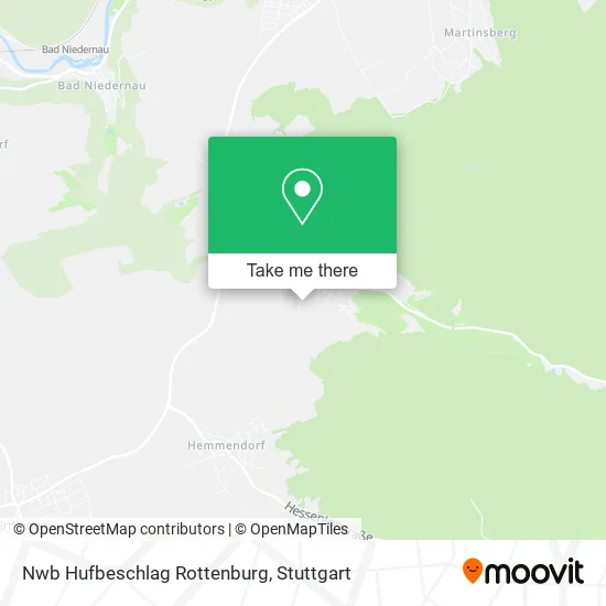 Карта Nwb Hufbeschlag Rottenburg