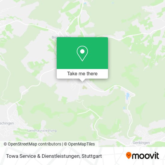 Карта Towa Service & Dienstleistungen