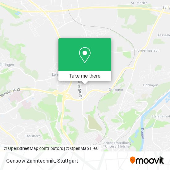 Gensow Zahntechnik map