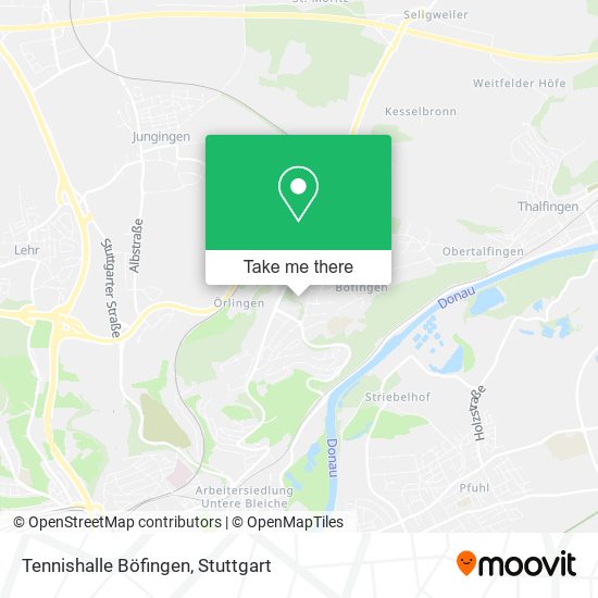 Tennishalle Böfingen map