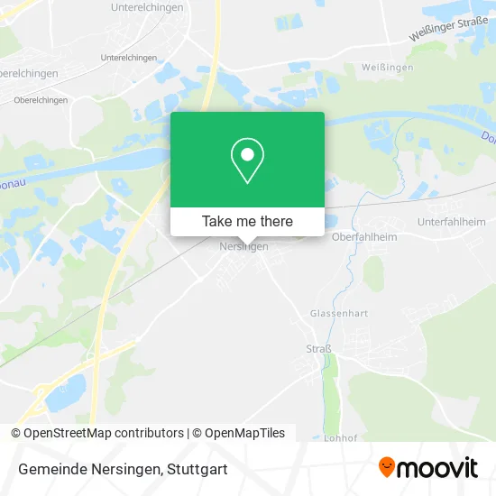 Карта Gemeinde Nersingen