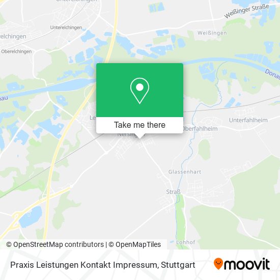 Praxis Leistungen Kontakt Impressum map