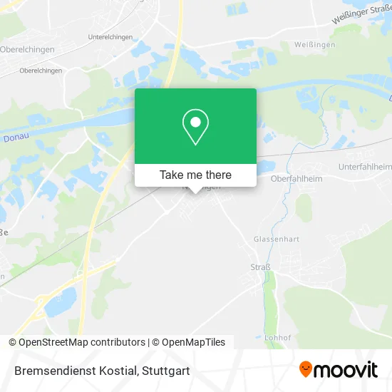 Карта Bremsendienst Kostial