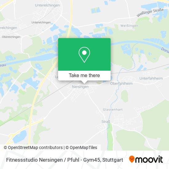 Fitnessstudio Nersingen / Pfuhl - Gym45 map