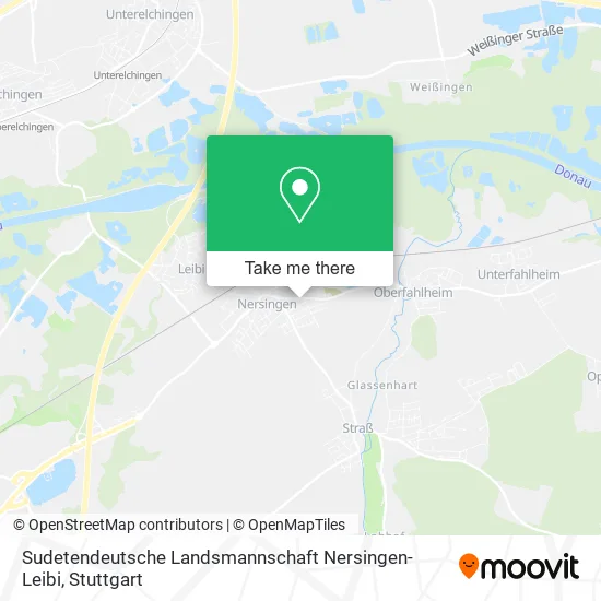 Карта Sudetendeutsche Landsmannschaft Nersingen- Leibi