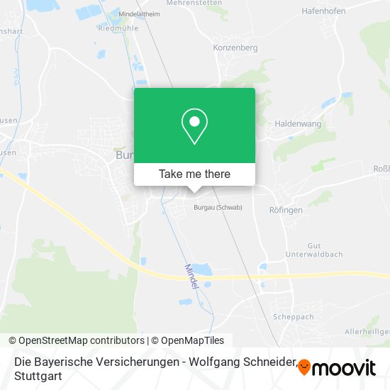 Die Bayerische Versicherungen - Wolfgang Schneider map