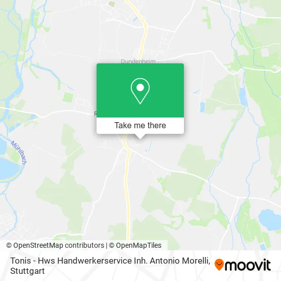 Карта Tonis - Hws Handwerkerservice Inh. Antonio Morelli