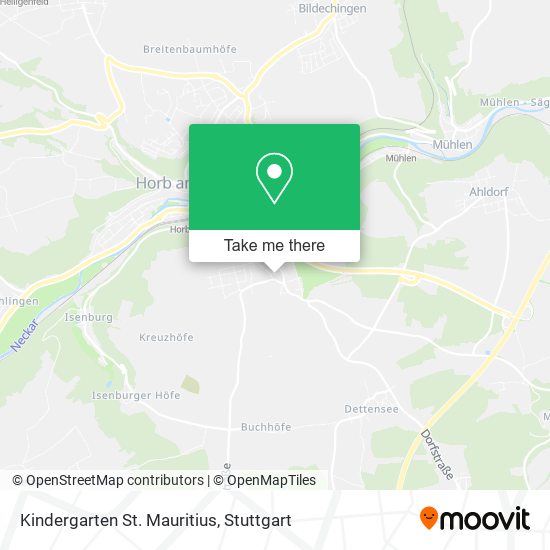 Kindergarten St. Mauritius map