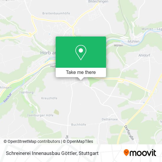 Schreinerei Innenausbau Göttler map