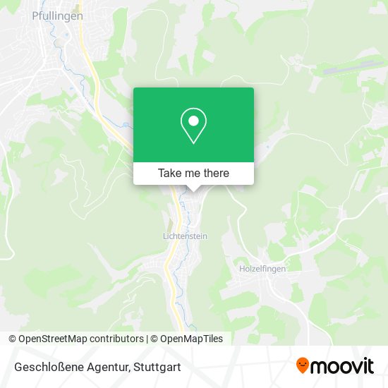 Geschloßene Agentur map