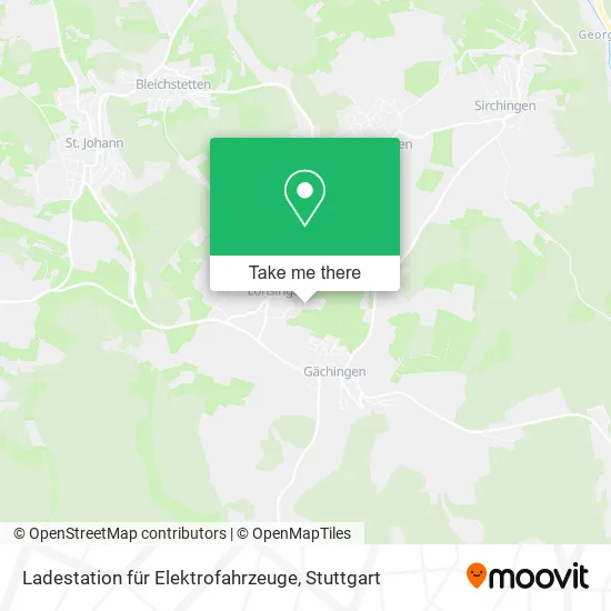 Карта Ladestation für Elektrofahrzeuge