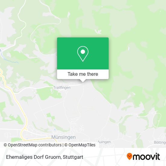 Ehemaliges Dorf Gruorn map