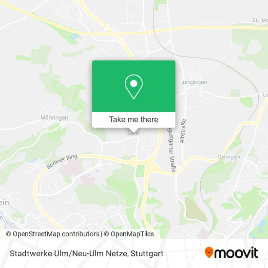 Карта Stadtwerke Ulm/Neu-Ulm Netze