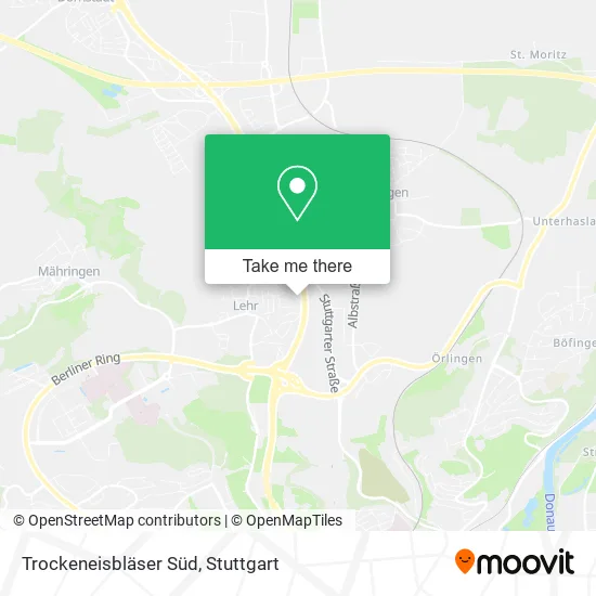 Карта Trockeneisbläser Süd