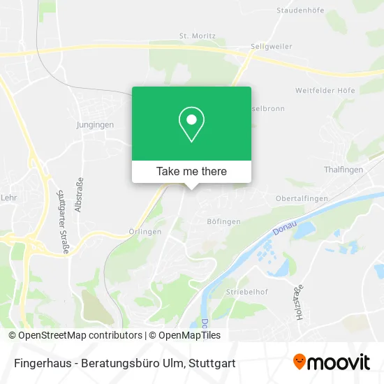Карта Fingerhaus - Beratungsbüro Ulm