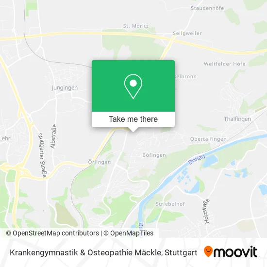 Карта Krankengymnastik & Osteopathie Mäckle