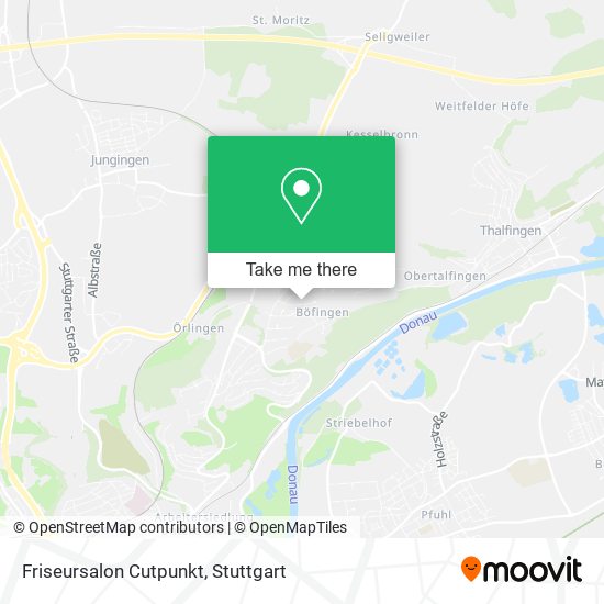 Friseursalon Cutpunkt map