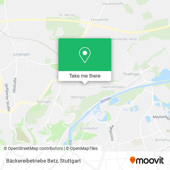 Bäckereibetriebe Betz map