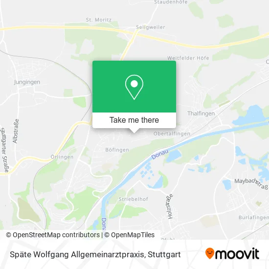 Карта Späte Wolfgang Allgemeinarztpraxis