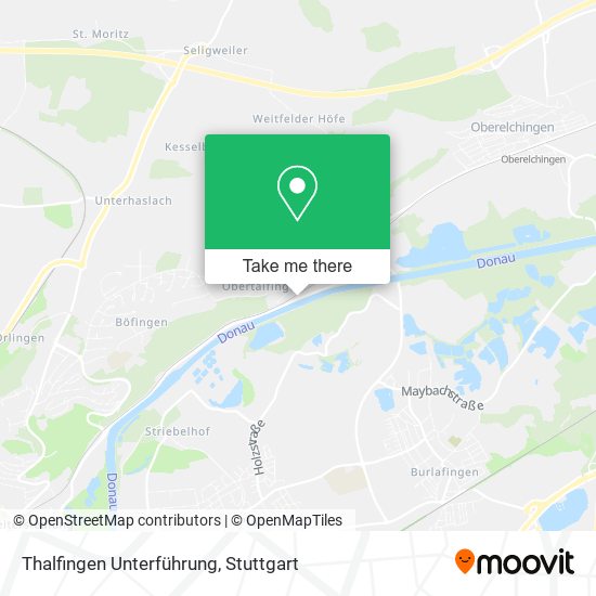 Thalfingen Unterführung map