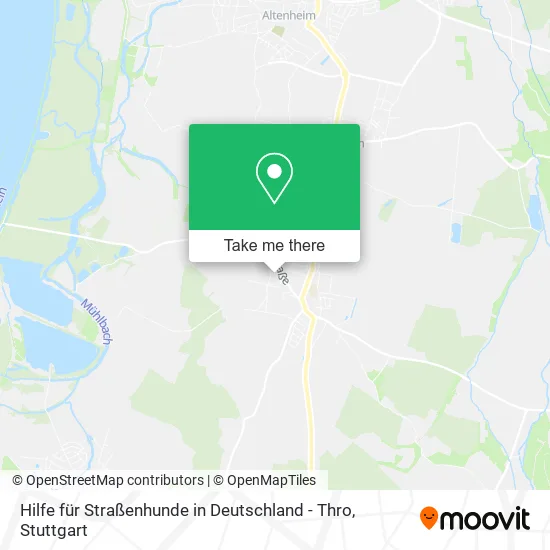 Карта Hilfe für Straßenhunde in Deutschland - Thro