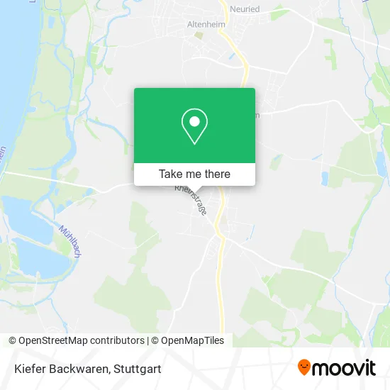 Карта Kiefer Backwaren