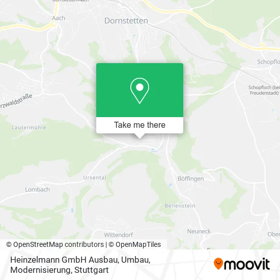 Карта Heinzelmann GmbH Ausbau, Umbau, Modernisierung