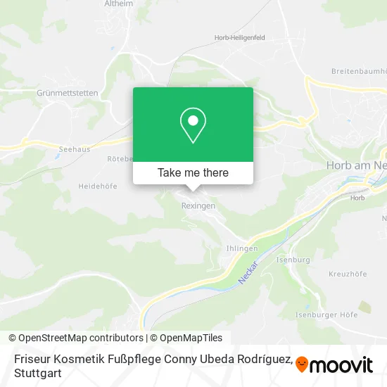 Карта Friseur Kosmetik Fußpflege Conny Ubeda Rodríguez