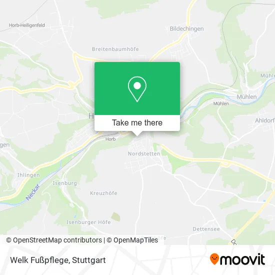 Карта Welk Fußpflege