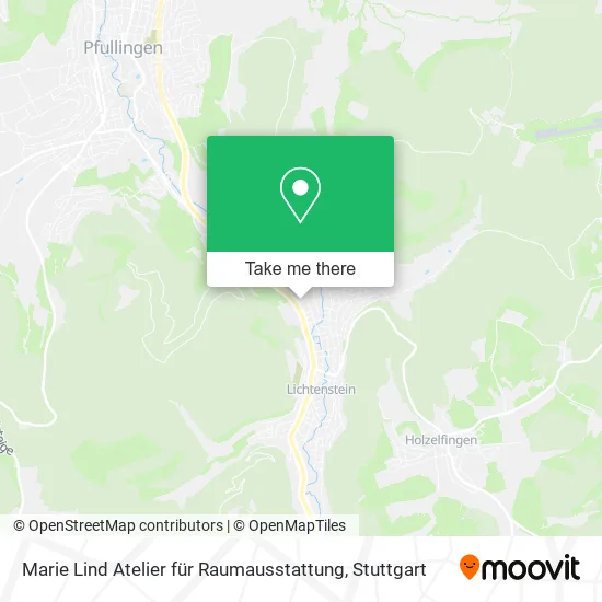 Карта Marie Lind Atelier für Raumausstattung