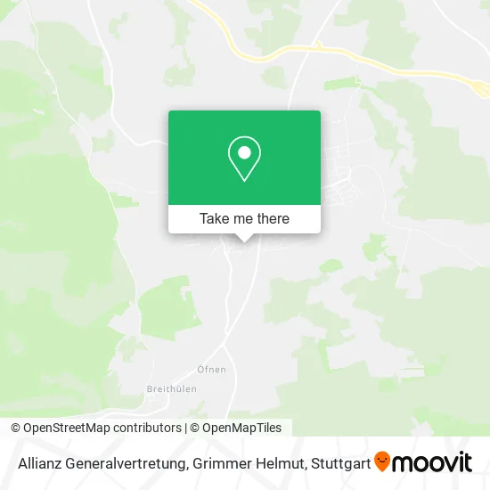 Карта Allianz Generalvertretung, Grimmer Helmut