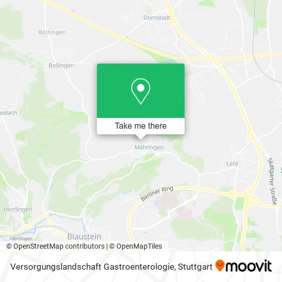 Карта Versorgungslandschaft Gastroenterologie