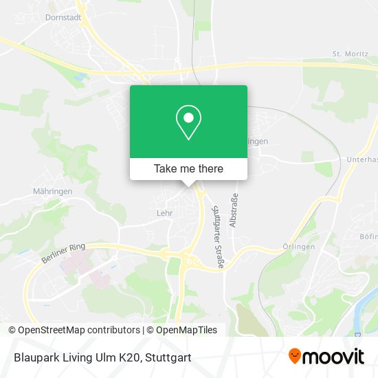 Blaupark Living Ulm K20 map