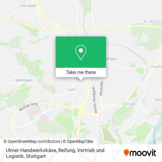 Ulmer Handwerkskäse, Reifung, Vertrieb und Logistik map